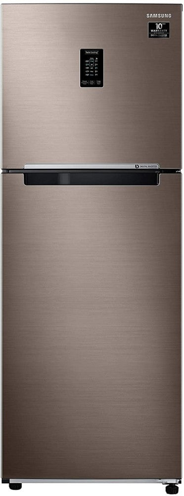 SAMSUNG 288 L Frost Free Double Door 2 Star Convertible Refrigerator - Luxe Bronze, RT34A4632DX/HL