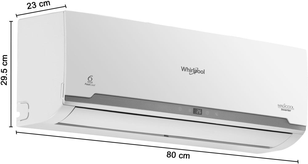 Whirlpool 1 Ton 3 Star Split AC  - White, Grey - 1.0T Magicool Elite Pro 3S COPR, Copper Condenser