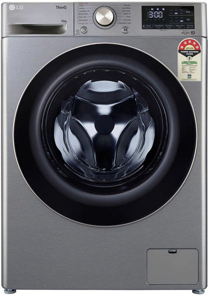 LG 10 kg AI Direct Drive Technology Fully Automatic Front Load Washing Machine with In-built Heater Silver - FHP1410Z7P