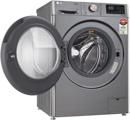 LG 10 kg AI Direct Drive Technology Fully Automatic Front Load Washing Machine with In-built Heater Silver - FHP1410Z7P