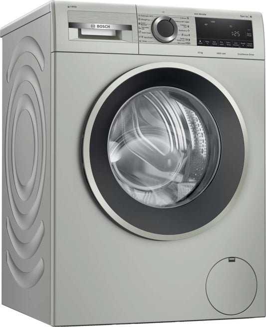 BOSCH 10 kg 1400RPM Fully Automatic Front Load Washing Machine with In-built Heater Silver - Bosch10 kg Inverter Fully-Automatic Front Loading Washing Machine WGA254AVIN, Silver Inox, Inbuilt Heater)