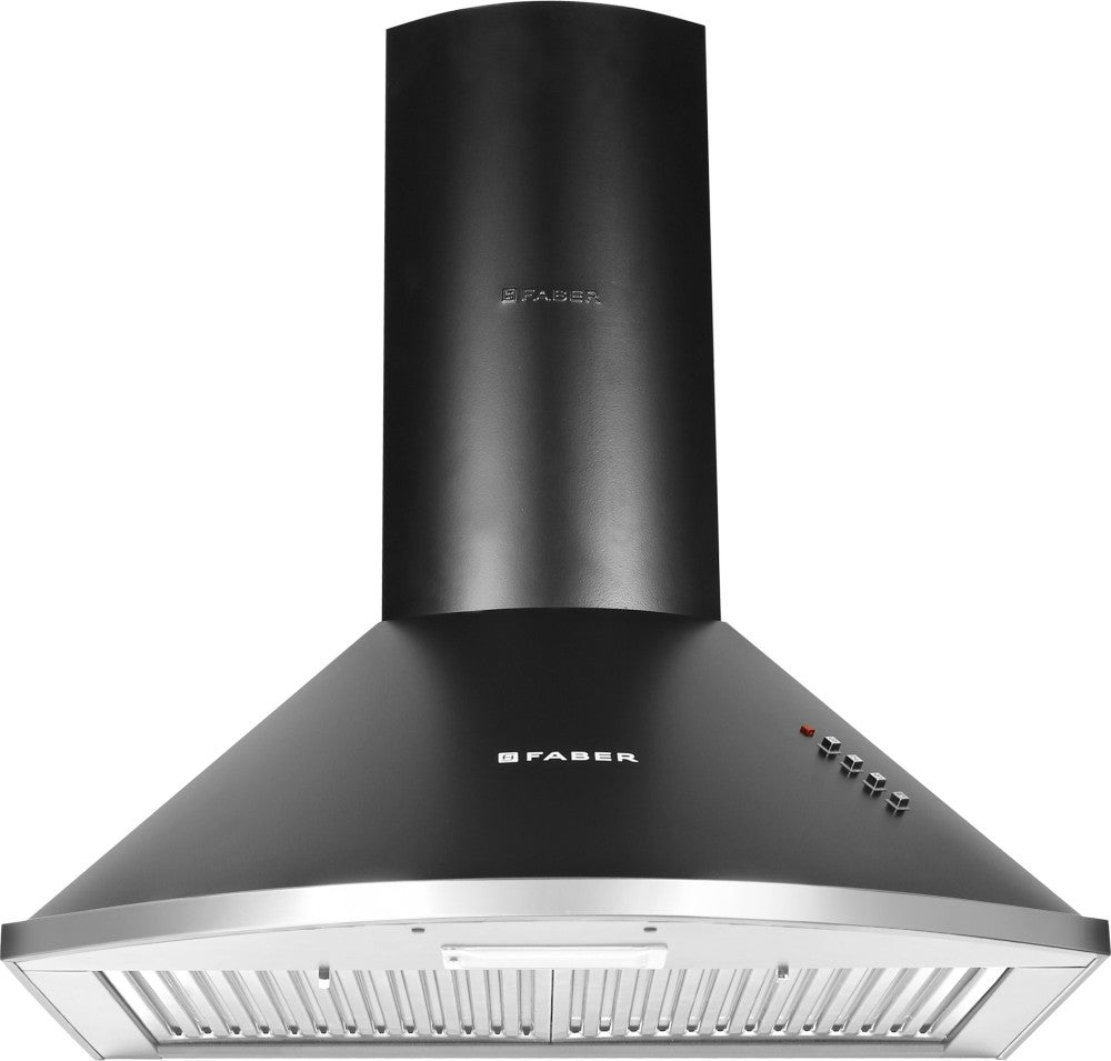 Faber HOOD CLASS PRO PB BK LTW 60 Wall Mounted Chimney - Black 1000 CMH