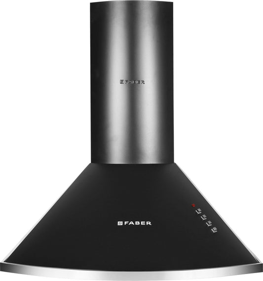 Faber HOOD CLASS PRO PB BK LTW 60 Wall Mounted Chimney - Black 1000 CMH