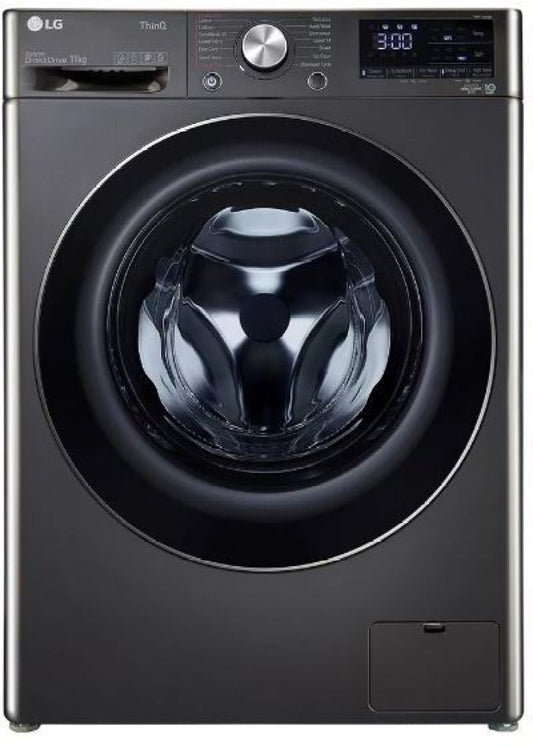 LG 11 kg AI Direct Drive Technology Fully Automatic Front Load Washing Machine with In-built Heater Black - FHP1411Z9B