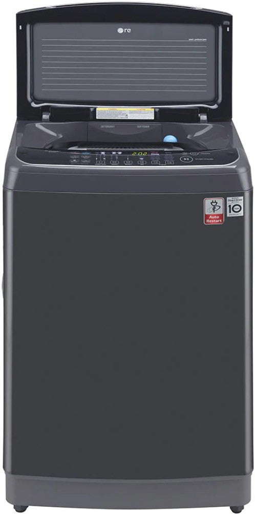 LG 11 kg Fully Automatic Top Load Washing Machine with In-built Heater Black - THD11STM