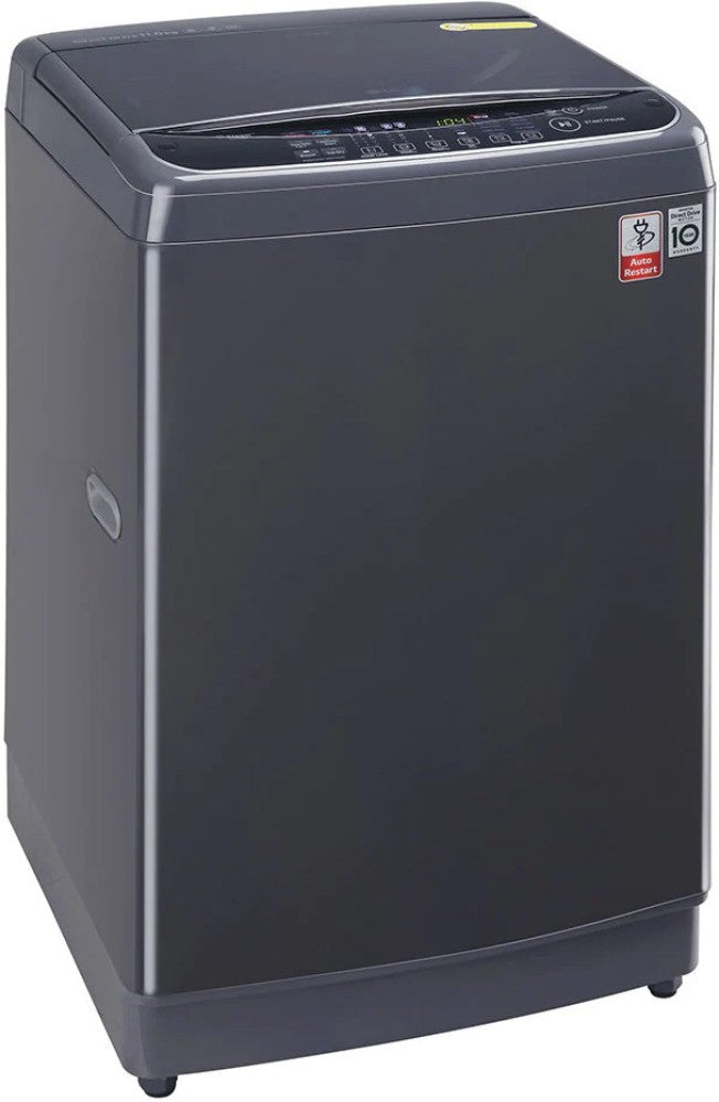 LG 11 kg Fully Automatic Top Load Washing Machine with In-built Heater Black - THD11STM