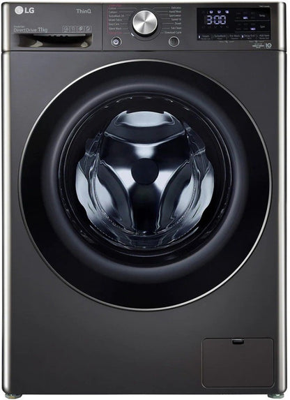 LG 11 kg Fully Automatic Front Load Washing Machine with In-built Heater Black - WM FHP1411Z9B