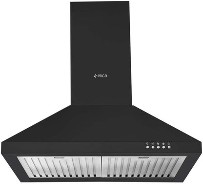 Elica ACE 260 NERO Wall Mounted Chimney - Black 1100 CMH