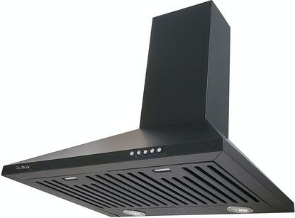 ruwa Citrine Black 60 Wall Mounted Chimney - Black 1100 CMH