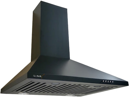 ruwa Citrine Black 60 Wall Mounted Chimney - Black 1100 CMH