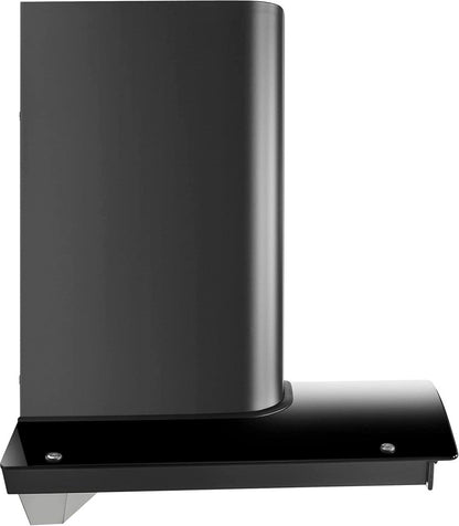 Eurodomo Hood Classy Plus HC SC BF BK 60,1200m3/hr, Touch & Gesture Control Auto Clean Wall Mounted Chimney - Bk Glass+ Black powder coating 1200 CMH