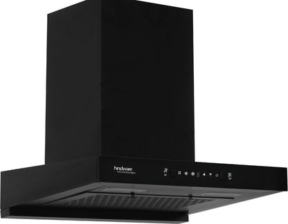 Hindware Talya 60 Auto Clean Wall Mounted Chimney - Black 1200 CMH