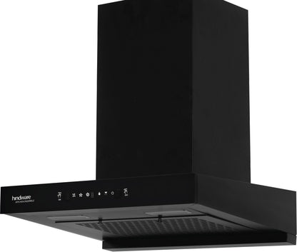 Hindware Talya 60 Auto Clean Wall Mounted Chimney - Black 1200 CMH