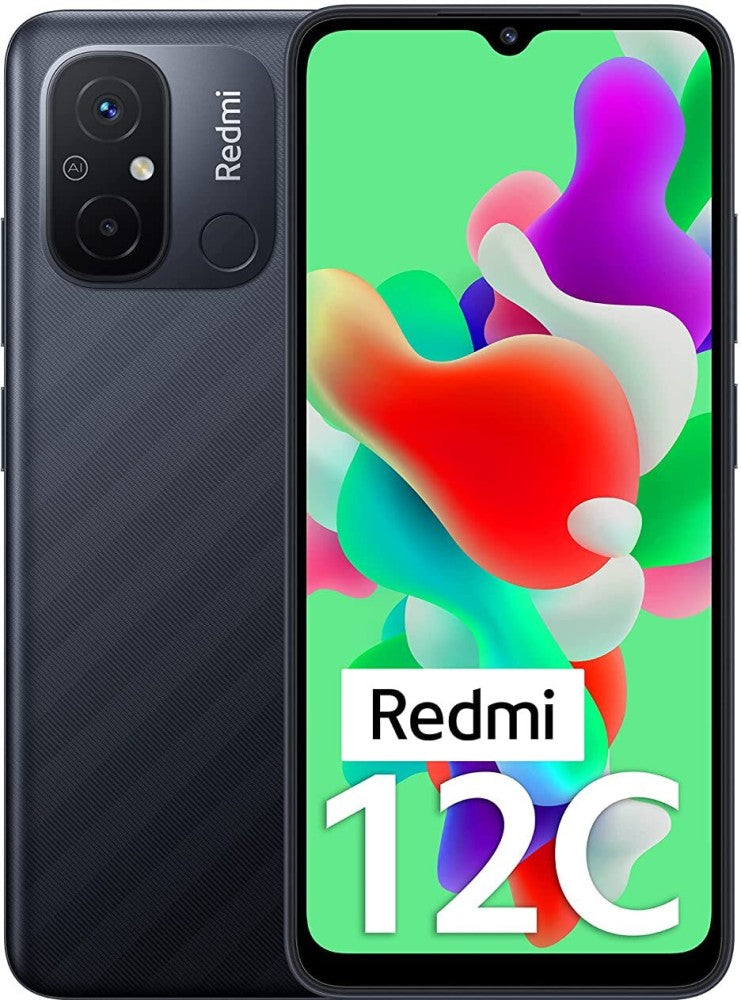 Redmi 12C (मैट ब्लैक, 64 जीबी) - 4 जीबी रैम