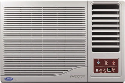 CARRIER 1 Ton 3 Star Window AC  - White - 12K ESTRA (3 STAR) WRAC AC R22, Copper Condenser