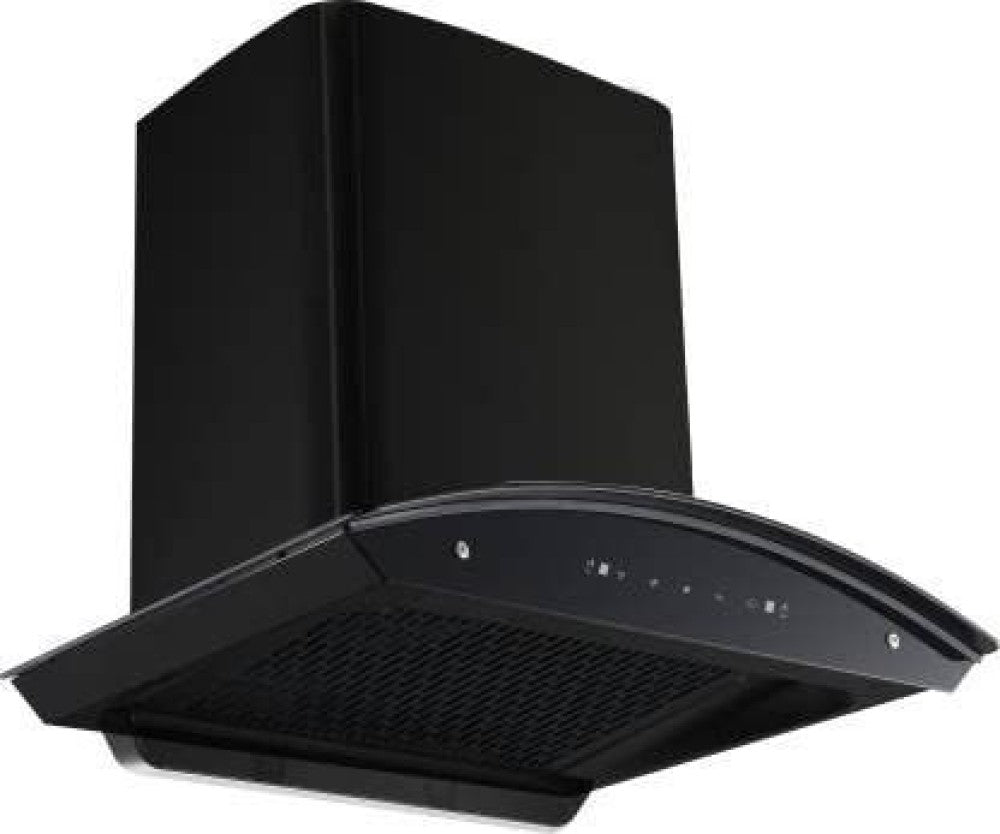 Hindware Celesia 60 cm Auto Clean Low Noise 1300m3 Suction Made In India Auto Clean Wall Mounted Chimney - Black 1300 CMH