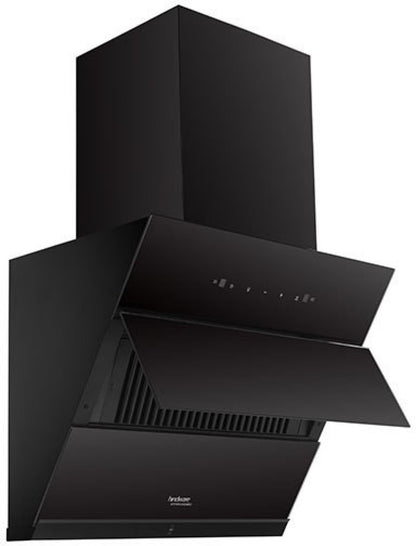 Hindware LEXIA 60 1350 CMH Auto Clean Wall Mounted Chimney - BLACK, BLACK GLASS 1350 CMH