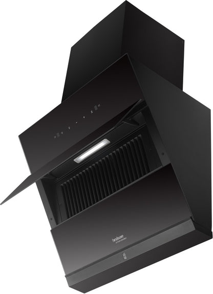 Hindware C100302 Auto Clean Wall Mounted Chimney - Black 1350 CMH