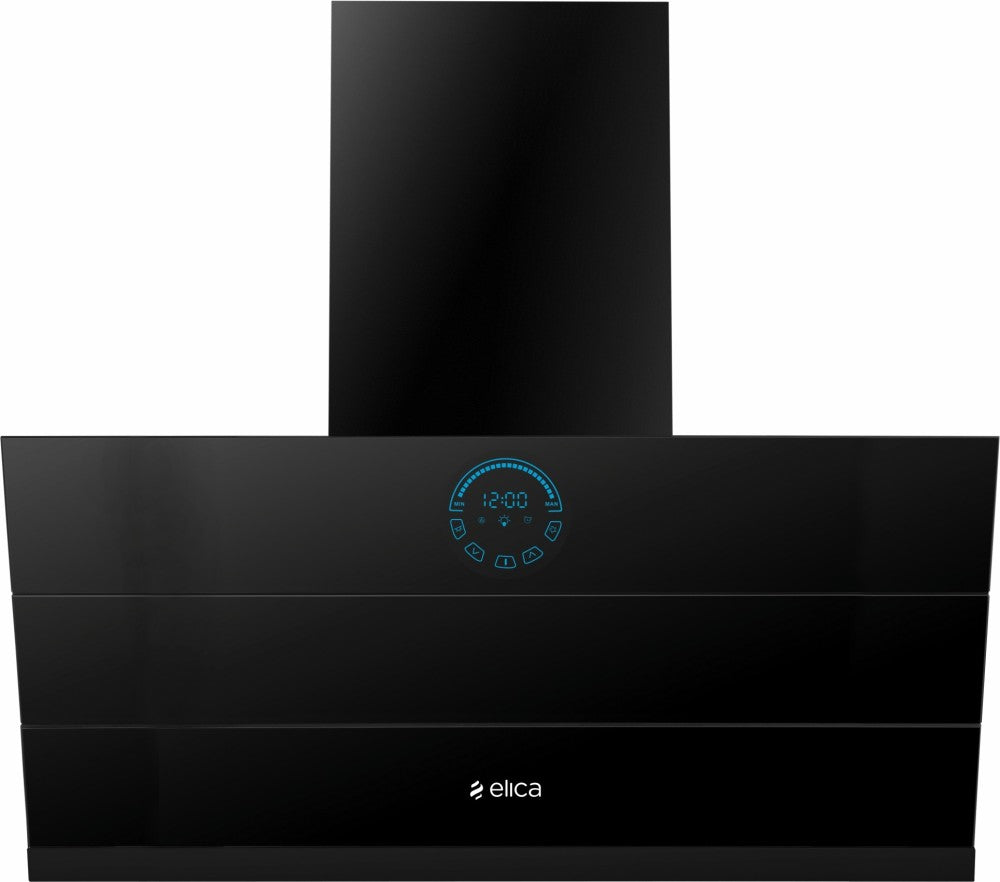 Elica EFL 108 HAC LTW VMS 90 Auto Clean Wall Mounted Chimney - Black 1350 CMH