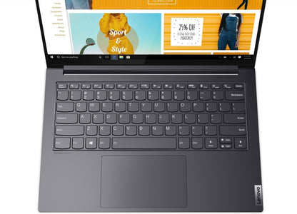 Lenovo Yoga स्लिम 7 प्रो इंटेल कोर i5 11वीं जेनरेशन - (16GB/512GB SSD/Windows 11 Home) 14IHU5 पतला और हल्का लैपटॉप - 14 इंच, स्लेट ग्रे, 1.3 किलोग्राम, MS Office के साथ