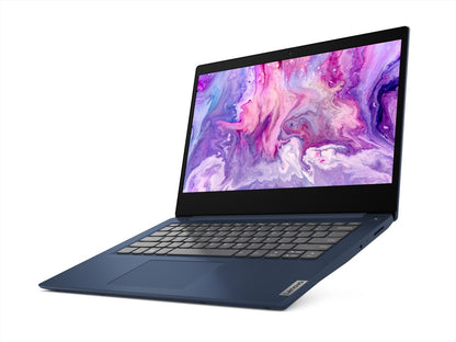 Lenovo IdeaPad 3 Core i3 10th Gen - (4 GB/256 GB SSD/Windows 10 Home) 14IIL05 पतला और हल्का लैपटॉप - 14 इंच, एबिस ब्लू, 1.6 किलो, MS Office के साथ