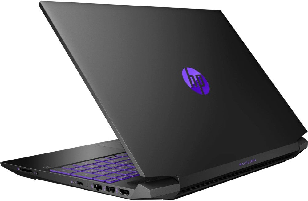 HP Pavilion Ryzen 5 Hexa Core AMD R5-5600H - (8 GB/512 GB SSD/Windows 10/4 GB ग्राफ़िक्स/NVIDIA GeForce GTX 1650/144 Hz) 15-ec2004AX गेमिंग लैपटॉप - 15.6 इंच, शैडो ब्लैक, 1.98 किग्रा