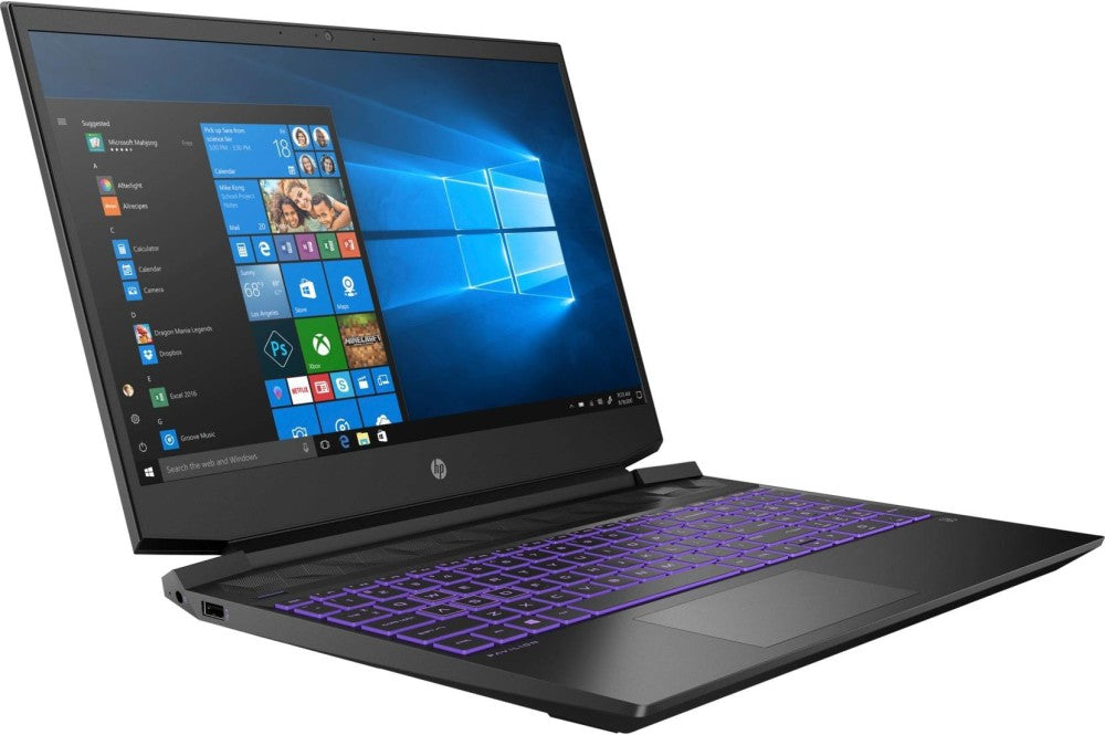 HP Pavilion Ryzen 5 Hexa Core AMD R5-5600H - (8 GB/512 GB SSD/Windows 10/4 GB ग्राफ़िक्स/NVIDIA GeForce GTX 1650/144 Hz) 15-ec2004AX गेमिंग लैपटॉप - 15.6 इंच, शैडो ब्लैक, 1.98 किग्रा