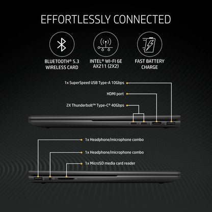 HP Envy x360 क्रिएटर इंटेल इवो कोर i5 12वीं पीढ़ी - (16 जीबी/512 जीबी एसएसडी/विंडोज 11 होम) 15-ew0040TU पतला और हल्का लैपटॉप - 15.6 इंच, नाइटफॉल ब्लैक, 1.70 किलोग्राम, एमएस ऑफिस के साथ