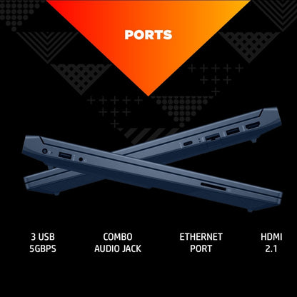 एचपी विक्टस कोर i5 12वीं पीढ़ी - (8 जीबी/512 जीबी एसएसडी/विंडोज 11 होम/4 जीबी ग्राफिक्स/NVIDIA GeForce GTX 1650/144 हर्ट्ज) 15-fa0070TX गेमिंग लैपटॉप - 15.6 इंच, परफॉर्मेंस ब्लू, 2.37 किलोग्राम, एमएस ऑफिस के साथ
