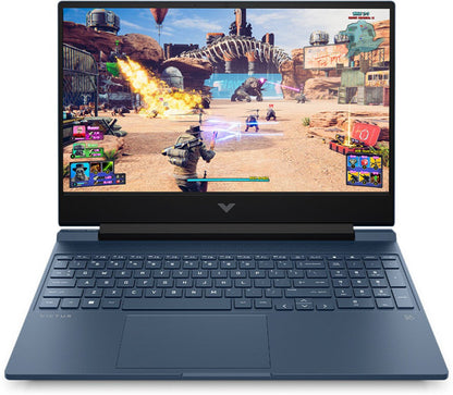 HP Victus गेमिंग रायज़ेन 5 हेक्सा कोर 5600H - (8 GB/512 GB SSD/Windows 11 Home/4 GB ग्राफ़िक्स/NVIDIA GeForce RTX 3050) 15-fb0135AX गेमिंग लैपटॉप - 15.6 इंच, परफ़ॉर्मेंस नीला, 2.37 Kg