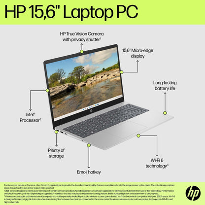 HP 15s (2023) Intel Core i3 13th Gen - (8 GB/512 GB SSD/Windows 11 Home) 15-fd0006TU Thin and Light Laptop - 15.6 Inch, Natural Silver, 1.75 Kg, With MS Office