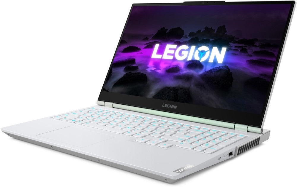 Lenovo Legion 5 Ryzen 7 Octa Core 5800H - (16 GB/512 GB SSD/Windows 11 Home/6 GB Graphics/NVIDIA GeForce RTX 3060) 15ACH6H Gaming Laptop - 39.62 cm, Stingray (Top), Dove Grey (Bottom), 2.4 Kg, With MS Office