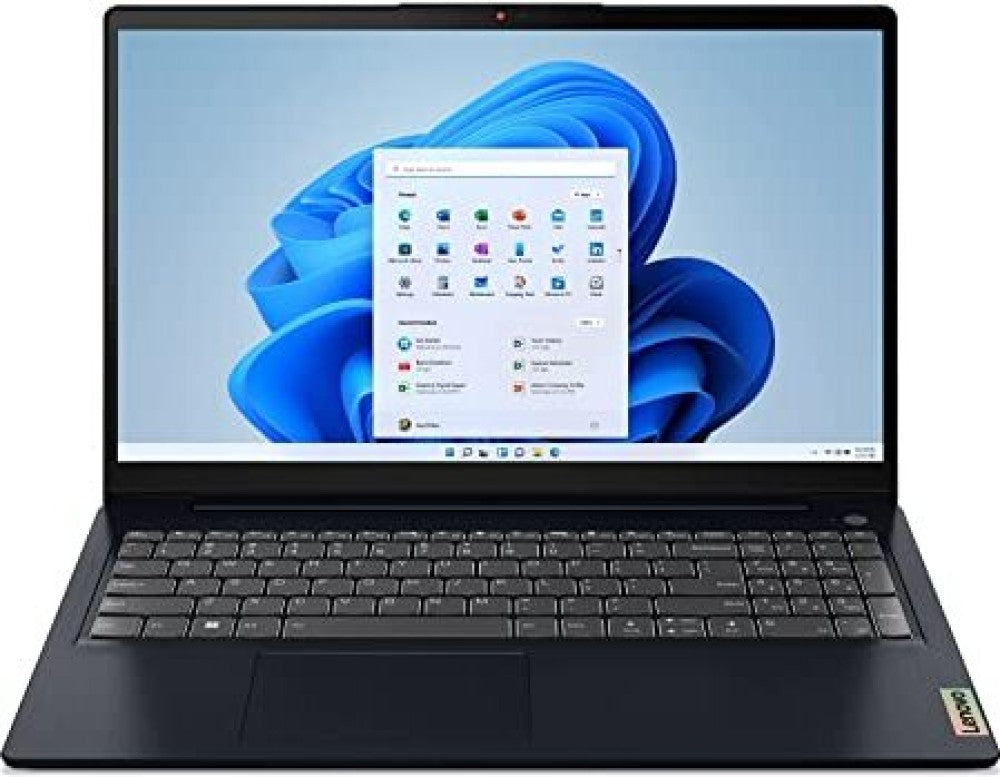 Lenovo IdeaPad 3 Intel Core i3 12th Gen - (8GB/512GB SSD/Windows 11 Home) 82RK007JIN पतला और हल्का लैपटॉप - 15.6 इंच, एबिस ब्लू, 1.63 kg, MS Office के साथ