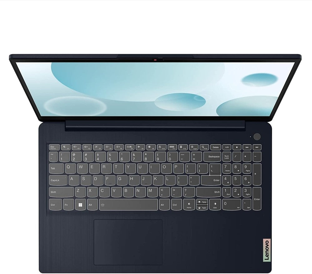 Lenovo IdeaPad 3 Intel Core i3 12th Gen - (8GB/512GB SSD/Windows 11 Home) 82RK007JIN पतला और हल्का लैपटॉप - 15.6 इंच, एबिस ब्लू, 1.63 kg, MS Office के साथ