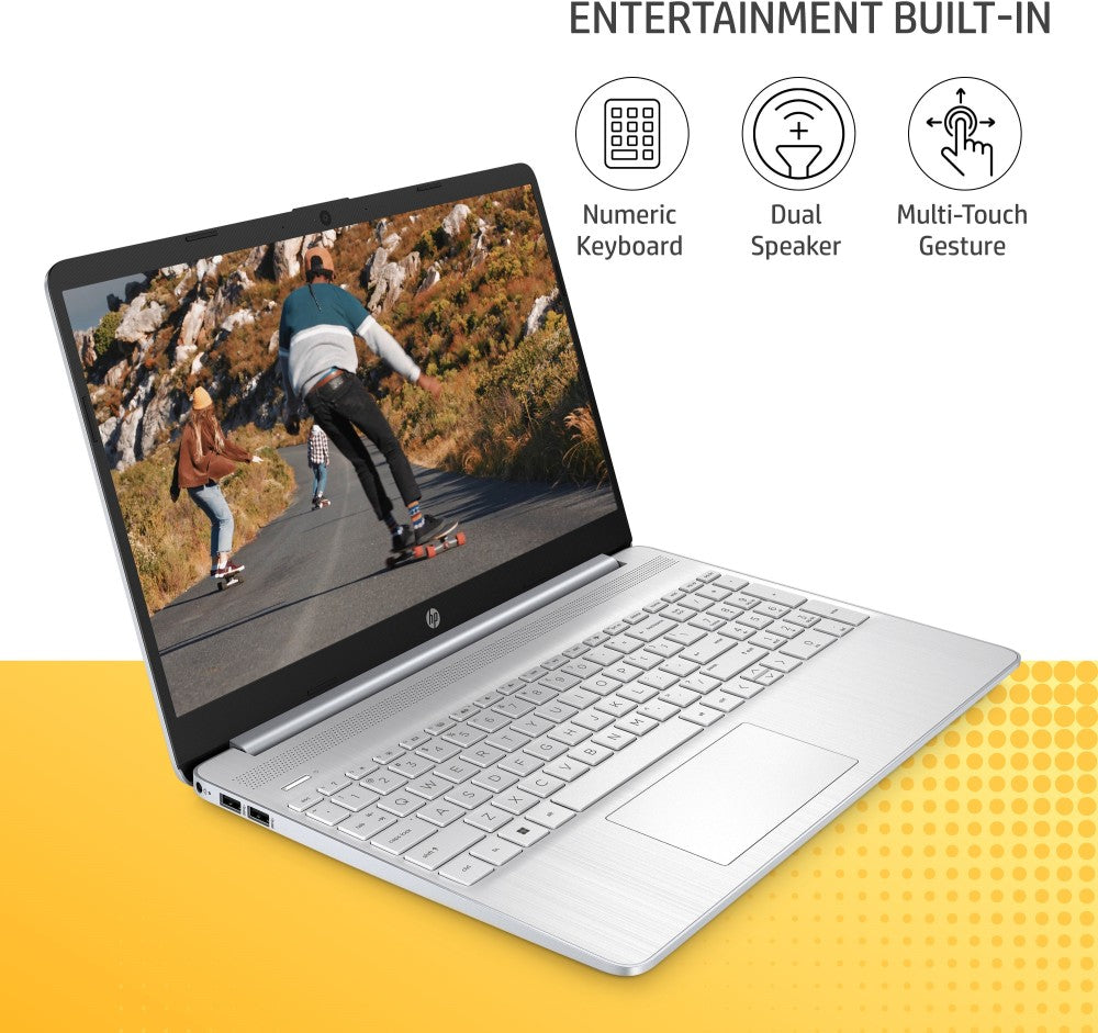 HP Intel Core i5 11वीं जेनरेशन - (8GB/512GB SSD/Windows 11 Home) 15s- fr4000TU पतला और हल्का लैपटॉप - 15.6 इंच, नेचुरल सिल्वर, 1.69 Kg, MS Office के साथ