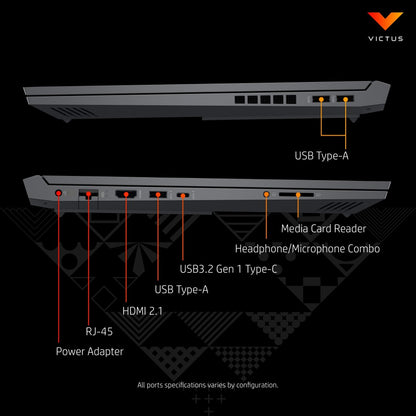 HP Victus Ryzen 7 ऑक्टा कोर 5800H - (16 GB/1 TB SSD/Windows 11 Home/6 GB ग्राफ़िक्स/NVIDIA GeForce RTX 3060) 16-e0362AX गेमिंग लैपटॉप - 16.1 इंच, मीका सिल्वर, 2.48 kg, MS Office के साथ