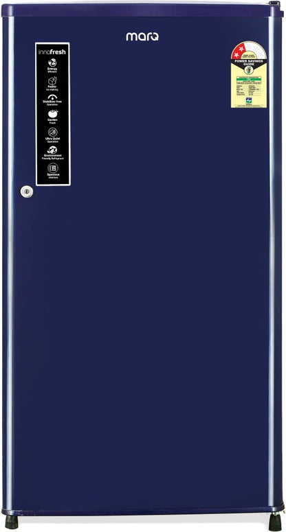 MarQ by Flipkart 170 L Direct Cool Single Door 2 Star Refrigerator - Solid Blue, 170BD2MQB1