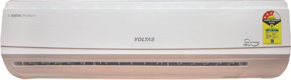 Voltas 1.5 Ton 3 Star Split AC  - White - 183 DZZ (R-32), Copper Condenser