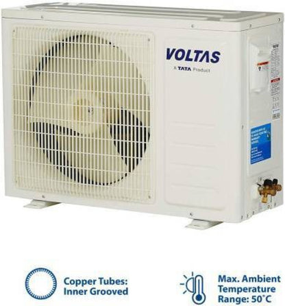 Voltas 1.5 Ton 3 Star Split AC  - White - 183 DZZ (R-32), Copper Condenser