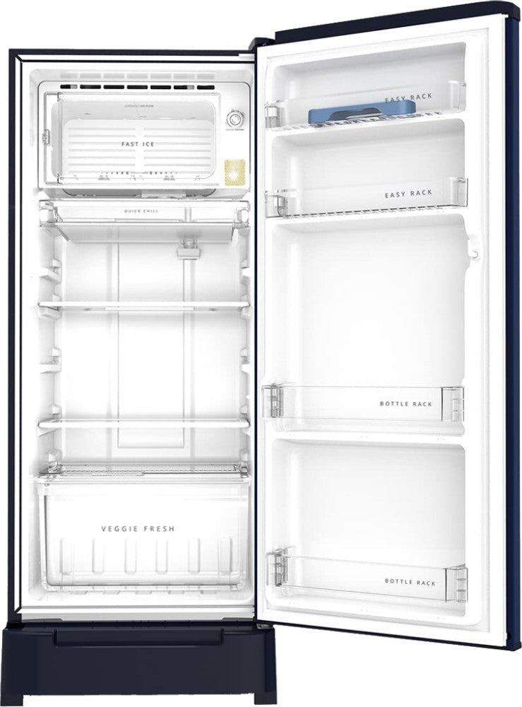 Whirlpool 184 L Direct Cool Single Door 3 Star Refrigerator - Sapphire Flower Rain, 205 WDE ROY 3S SAPPHIRE FLOWER RAIN-Z