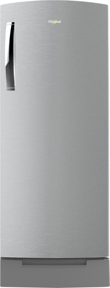 Whirlpool 200 L Direct Cool Single Door 3 Star Refrigerator with Base Drawer - Cool Illusia Steel, 215 IMPRO ROY 3S COOL ILLUSIA