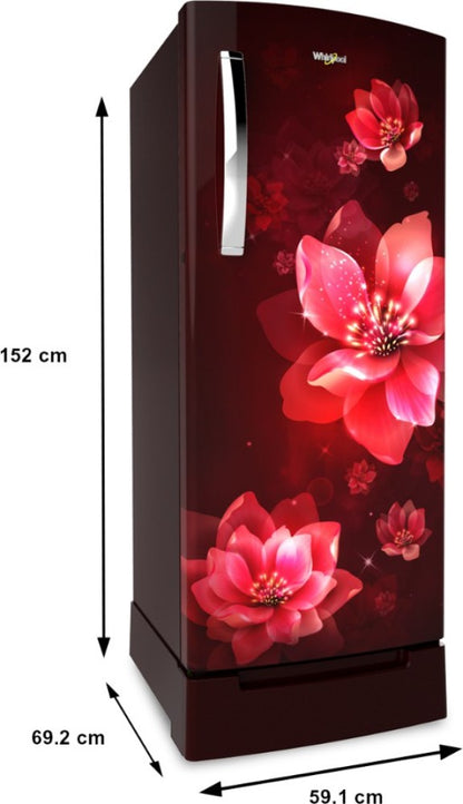 Whirlpool 215 L Direct Cool Single Door 3 Star Refrigerator with Base Drawer - Wine Mulia, 230 IMPRO ROY 3S WINE MULIA