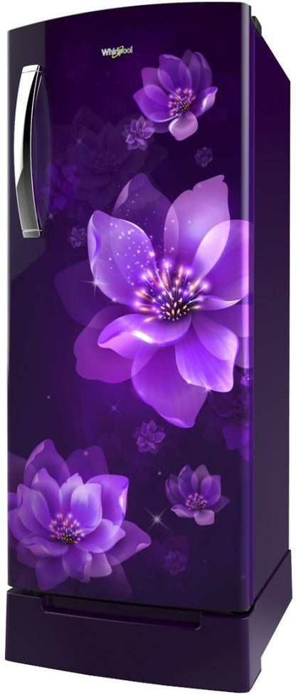 Whirlpool 207 L Direct Cool Single Door 5 Star Refrigerator with Base Drawer - Purple Mulia-Z, 230 IMPRO ROY 5S INV PURPLE MULIA-Z