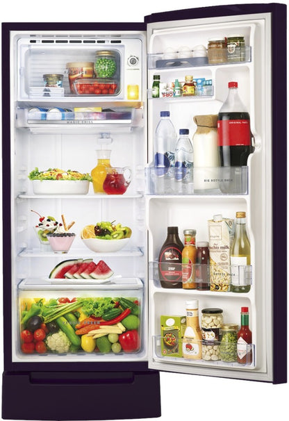 Whirlpool 207 L Direct Cool Single Door 5 Star Refrigerator with Base Drawer - Purple Mulia-Z, 230 IMPRO ROY 5S INV PURPLE MULIA-Z