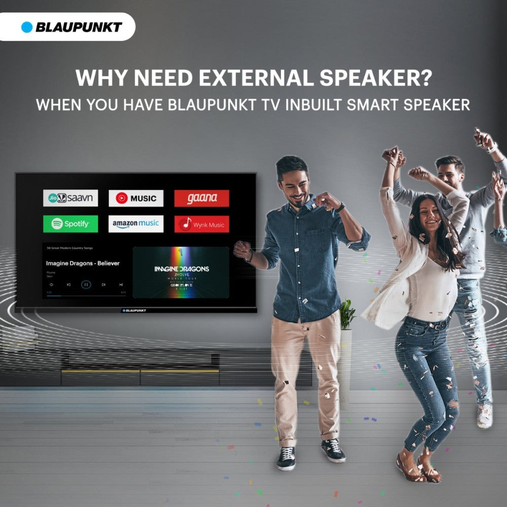 Blaupunkt Cybersound 80 cm (32 inch) HD Ready LED Smart Android TV with 40W Speaker - 32CSA7101