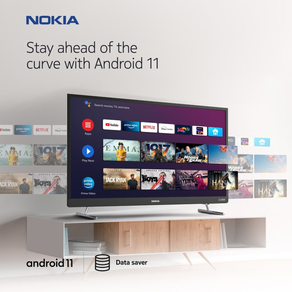 Nokia 81 cm (32 inch) HD Ready LED Smart Android TV with Sound by Onkyo and Dolby Atmos - 32HDADNDT8P