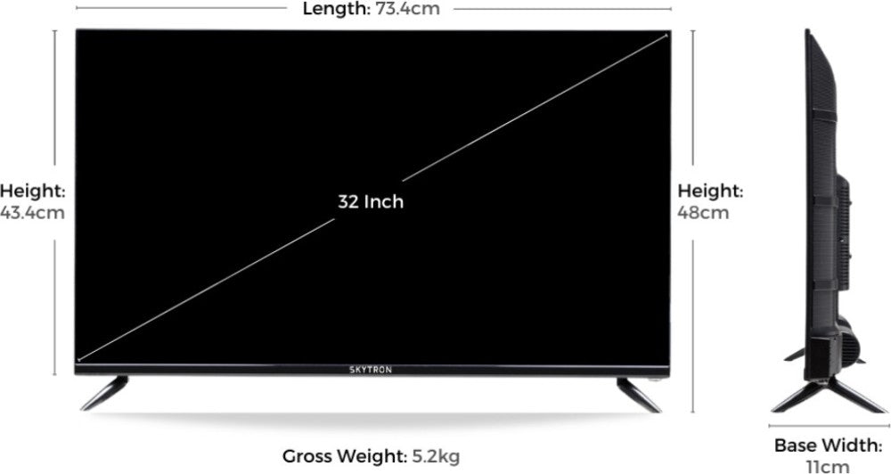 SKYTRON 80 cm (32 inch) HD Ready LED TV - S32NFH