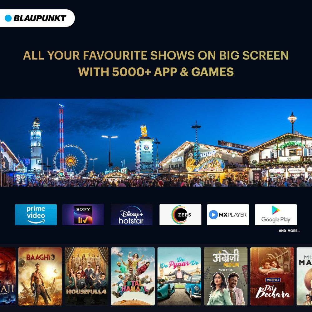 Blaupunkt Cybersound 98 cm (40 Inch) HD Ready LED Smart Android TV with 40W Speaker - 40CSA7809