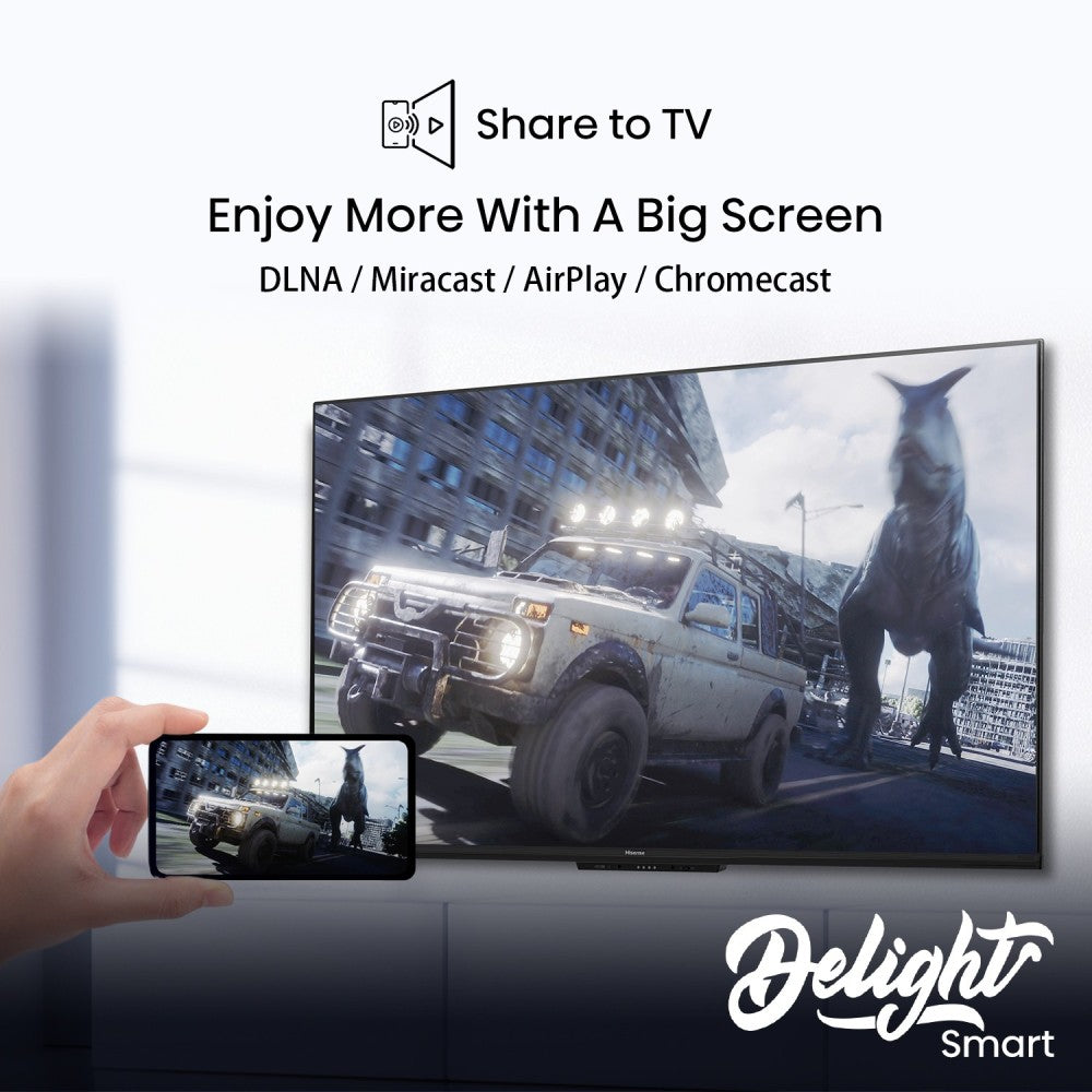 Hisense A6H 126 cm (50 inch) Ultra HD (4K) LED Smart Google TV with Hands Free Voice Control, Dolby Vision and Atmos - 50A6H