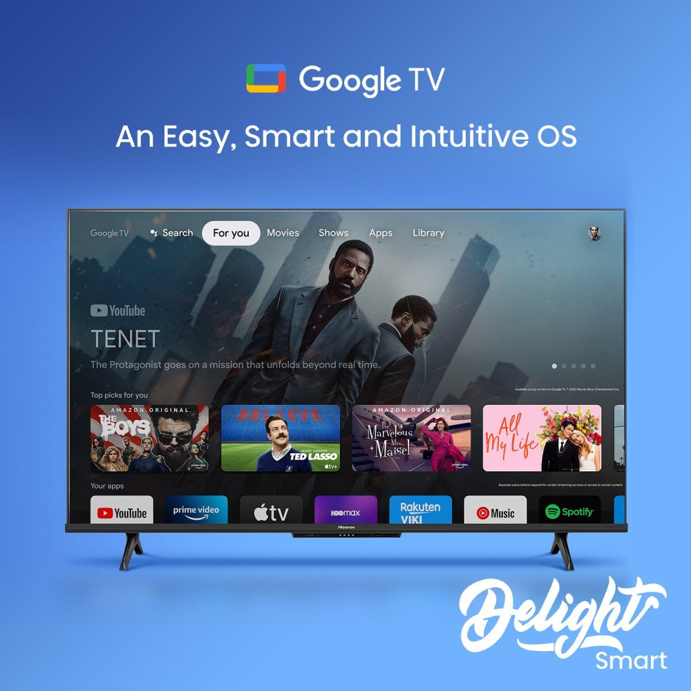 Hisense A6H 126 cm (50 inch) Ultra HD (4K) LED Smart Google TV with Hands Free Voice Control, Dolby Vision and Atmos - 50A6H_1